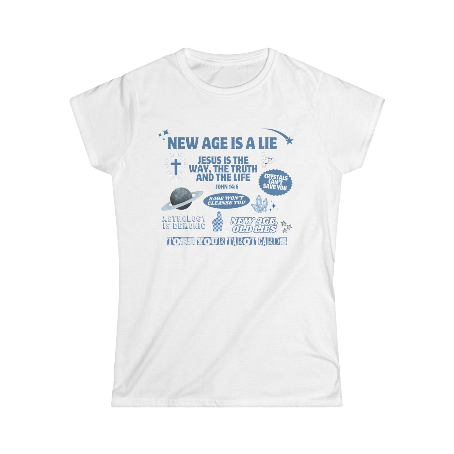 New Age is a Lie Women's Fitted Tee