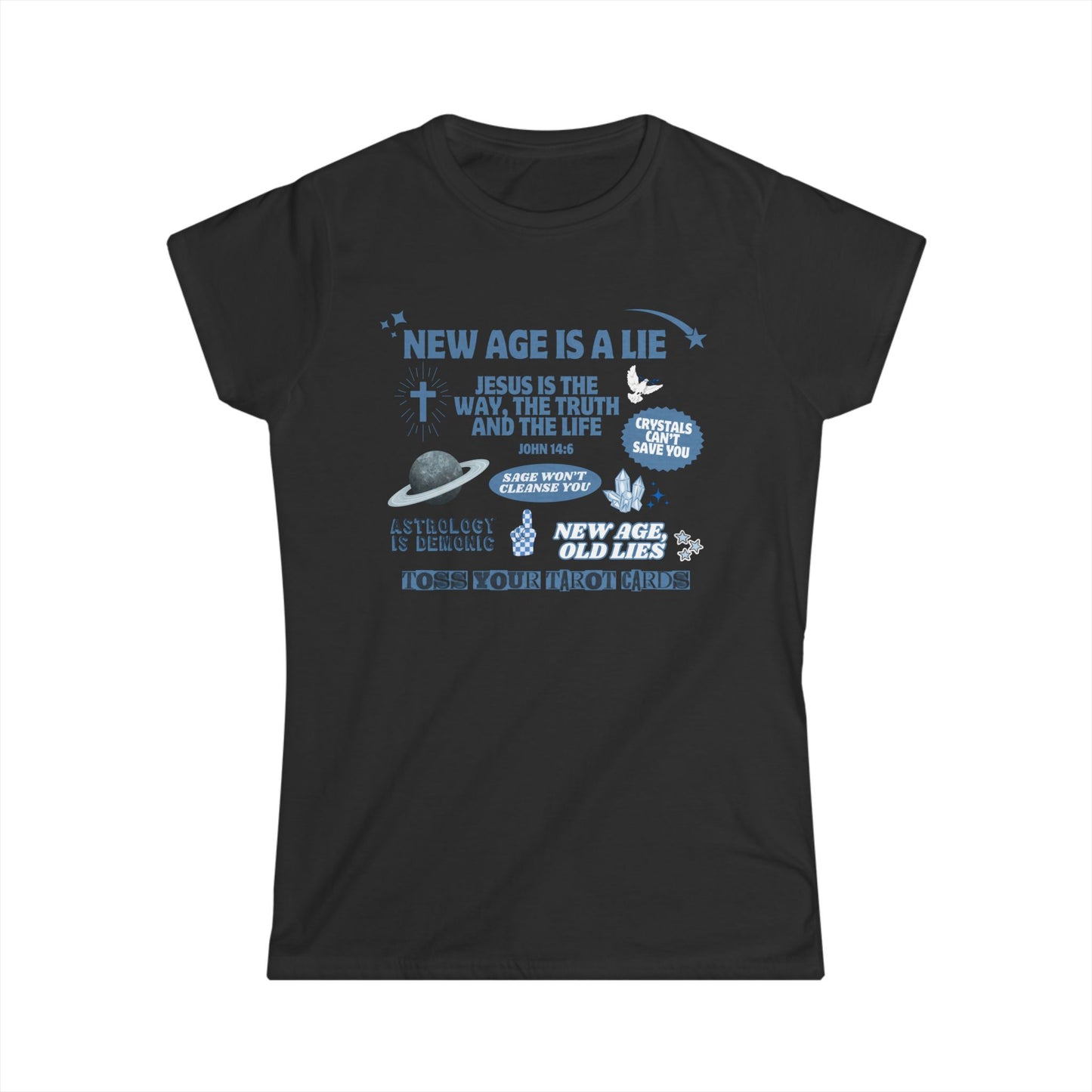 New Age is a Lie Women's Fitted Tee