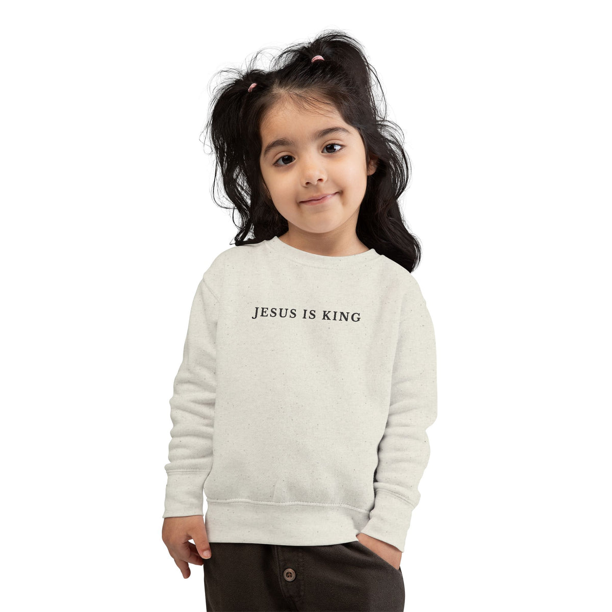 Toddler “Jesus Is King” Christian Sweatshirt